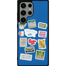 Samsung Galaxy S23 Ultra Case Hülle - Silikon schwarz Seals of the Dominican Republic DTMF