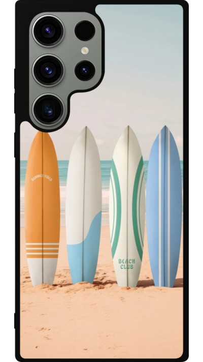 Coque Samsung Galaxy S23 Ultra - Silicone rigide noir Summer surfboard 2025