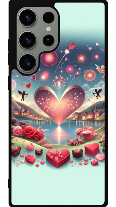 Samsung Galaxy S23 Ultra Case Hülle - Silikon schwarz Valentin 2025 Schick