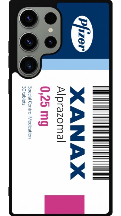 Samsung Galaxy S23 Ultra Case Hülle - Silikon schwarz Xanax Alprazolam 2025