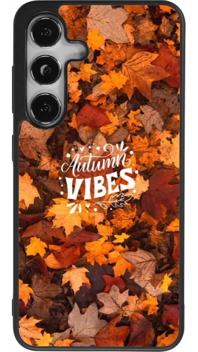 Coque Samsung Galaxy S24 - Silicone rigide noir Autumn 25 Autumn vibes