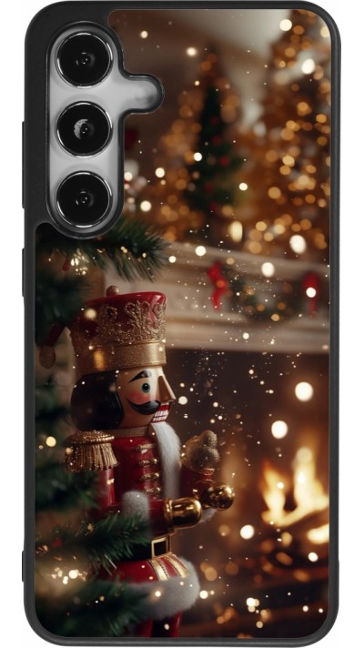 Samsung Galaxy S24 Case Hülle - Silikon schwarz Christmas 25 Xmas Nutcracker