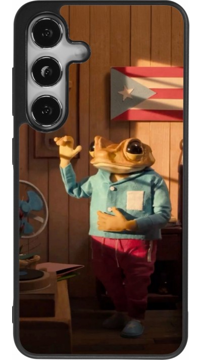 Coque Samsung Galaxy S24 - Silicone rigide noir Dancing frog DTMF