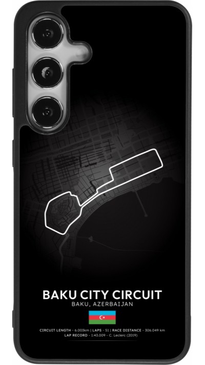 Samsung Galaxy S24 Case Hülle - Silikon schwarz F1 Track 2025 Azerbaijan