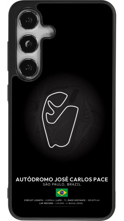 Samsung Galaxy S24 Case Hülle - Silikon schwarz F1 Track 2025 Brazil