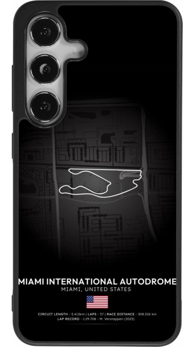 Samsung Galaxy S24 Case Hülle - Silikon schwarz F1 Track 2025 Miami