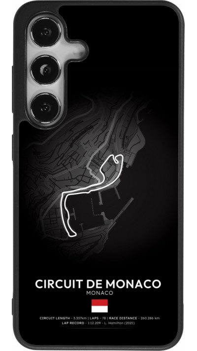 Samsung Galaxy S24 Case Hülle - Silikon schwarz F1 Track 2025 Monaco