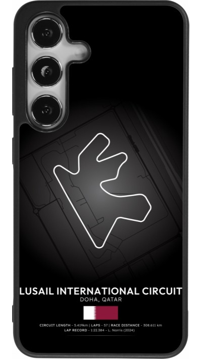 Samsung Galaxy S24 Case Hülle - Silikon schwarz F1 Track 2025 Qatar
