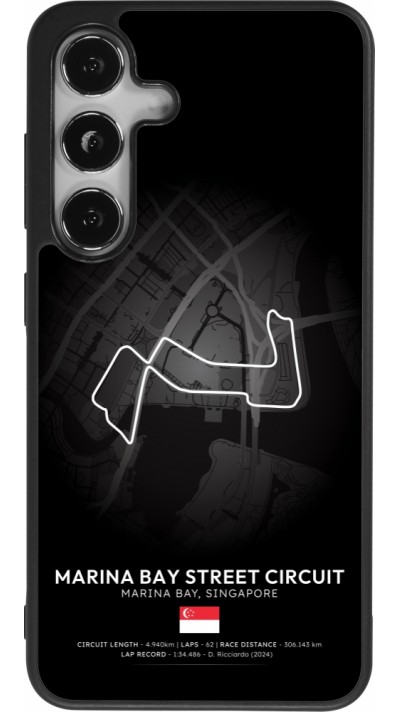 Samsung Galaxy S24 Case Hülle - Silikon schwarz F1 Track 2025 Singapore