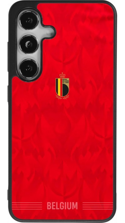 Coque Samsung Galaxy S24 - Silicone rigide noir Maillot de football Belgique 2026 personnalisable