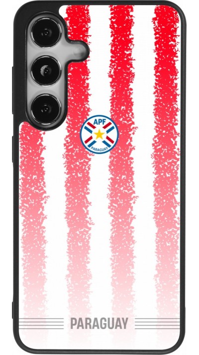 Coque Samsung Galaxy S24 - Silicone rigide noir Maillot de football Paraguay 2026 personnalisable