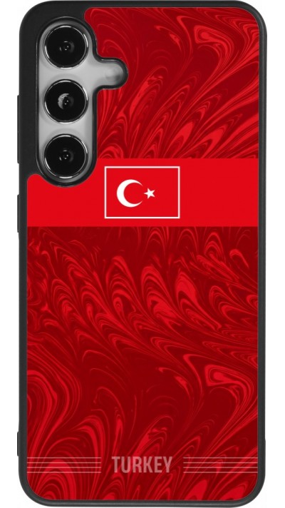 Coque Samsung Galaxy S24 - Silicone rigide noir Maillot de football Turquie 2026 personnalisable