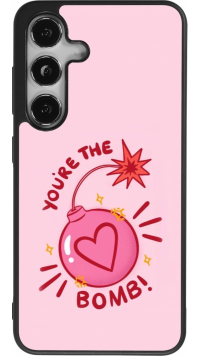 Coque Samsung Galaxy S24 - Silicone rigide noir Saint Valentines Day 26 You are the bomb