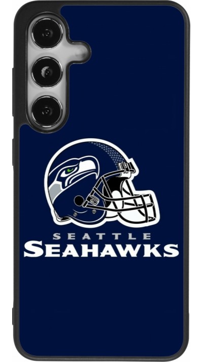 Coque Samsung Galaxy S24 - Silicone rigide noir Super Bowl 26 Seattle 3