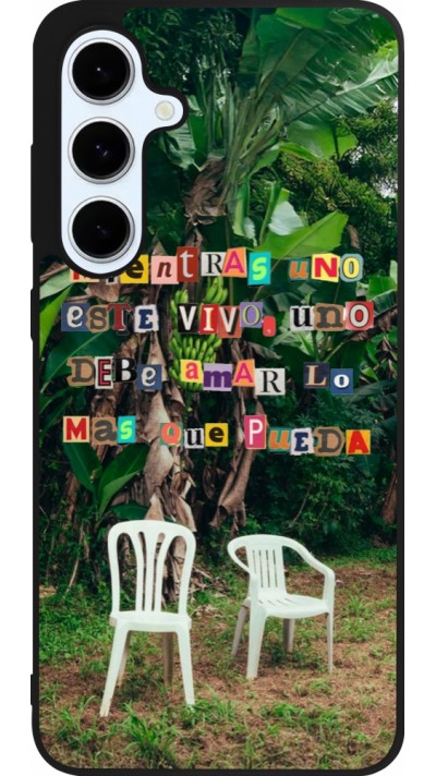 Coque Samsung Galaxy S24 FE - Silicone rigide noir Chairs DTMF