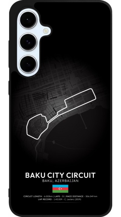 Samsung Galaxy S24 FE Case Hülle - Silikon schwarz F1 Track 2025 Azerbaijan
