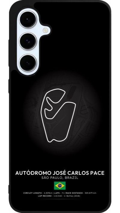 Samsung Galaxy S24 FE Case Hülle - Silikon schwarz F1 Track 2025 Brazil