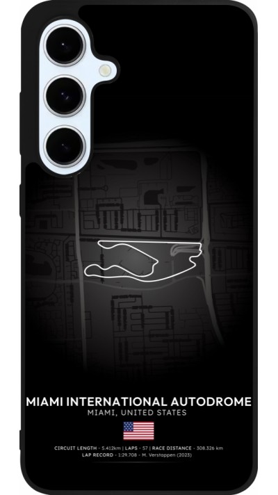 Samsung Galaxy S24 FE Case Hülle - Silikon schwarz F1 Track 2025 Miami
