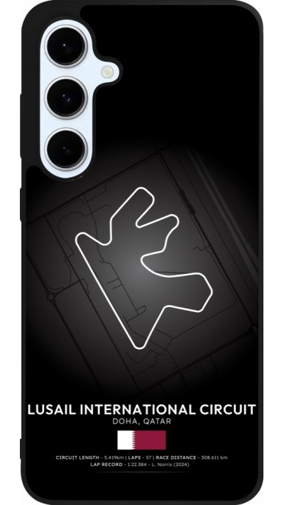 Samsung Galaxy S24 FE Case Hülle - Silikon schwarz F1 Track 2025 Qatar