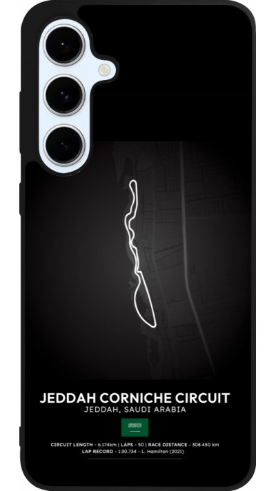 Samsung Galaxy S24 FE Case Hülle - Silikon schwarz F1 Track 2025 Saudi Arabia