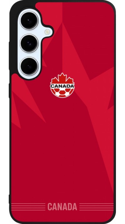 Coque Samsung Galaxy S24 FE - Silicone rigide noir Maillot de football Canada 2026 personnalisable