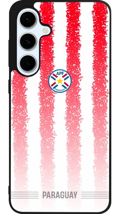 Coque Samsung Galaxy S24 FE - Silicone rigide noir Maillot de football Paraguay 2026 personnalisable