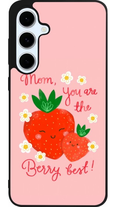 Coque Samsung Galaxy S24 FE - Silicone rigide noir Mom 2026 Berry best