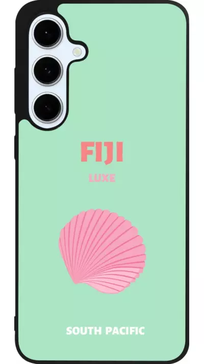 Coque Samsung Galaxy S24 FE - Silicone rigide noir Pop Summer Destination Fiji