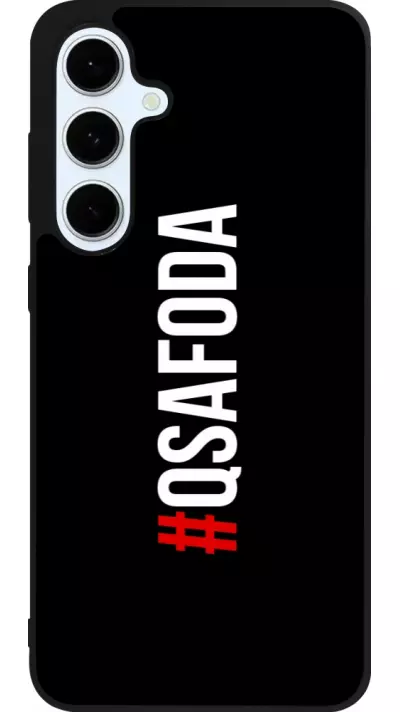 Coque Samsung Galaxy S24 FE - Silicone rigide noir Qsafoda 1