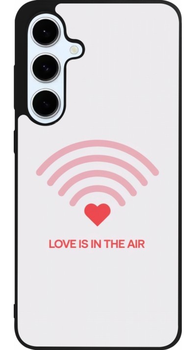 Coque Samsung Galaxy S24 FE - Silicone rigide noir Saint Valentines Day 26 Love is in the air