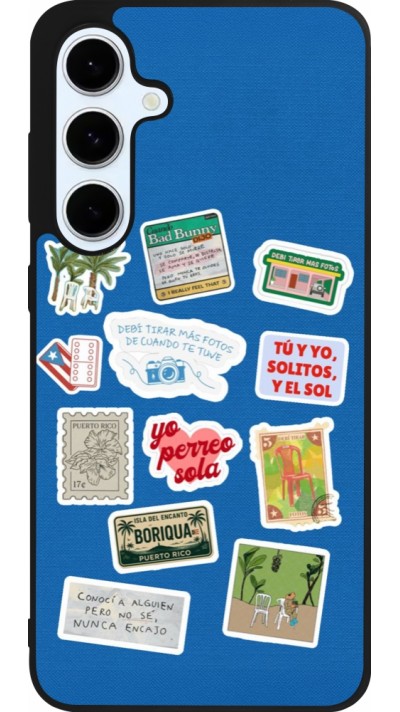 Coque Samsung Galaxy S24 FE - Silicone rigide noir Seals of the Dominican Republic DTMF