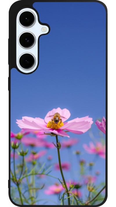 Coque Samsung Galaxy S24 FE - Silicone rigide noir Bee on a flower Spring 2026