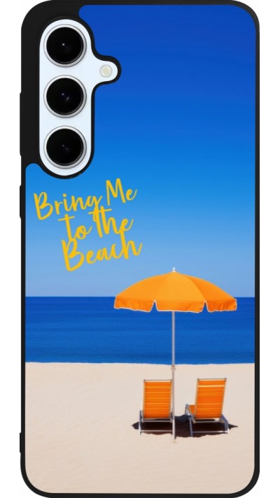 Samsung Galaxy S24 FE Case Hülle - Silikon schwarz Summer 2025 Bring me to the beach