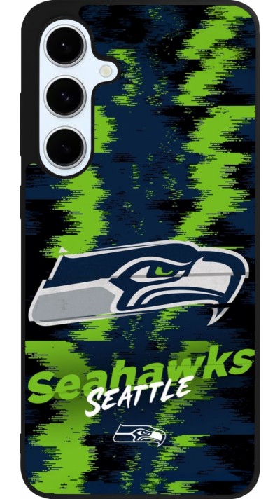 Coque Samsung Galaxy S24 FE - Silicone rigide noir Super Bowl 26 Seattle 2