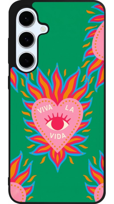 Samsung Galaxy S24 FE Case Hülle - Silikon schwarz Viva la vida 2026