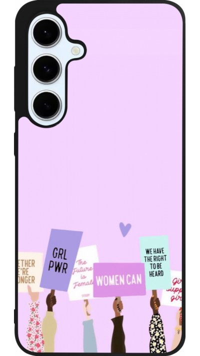 Coque Samsung Galaxy S24 FE - Silicone rigide noir Womens day 2026 9
