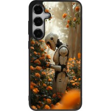 Coque Samsung Galaxy S24+ - Silicone rigide noir Astronaut flowers 2025