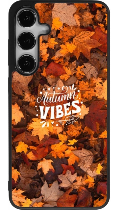 Coque Samsung Galaxy S24+ - Silicone rigide noir Autumn 25 Autumn vibes