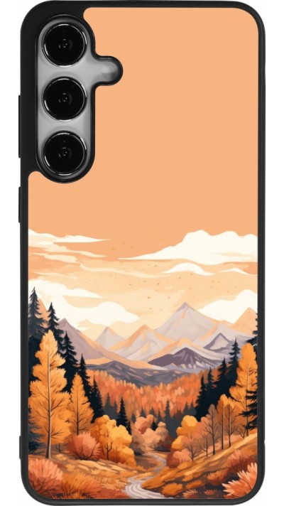 Coque Samsung Galaxy S24+ - Silicone rigide noir Autumn 25 Mountains