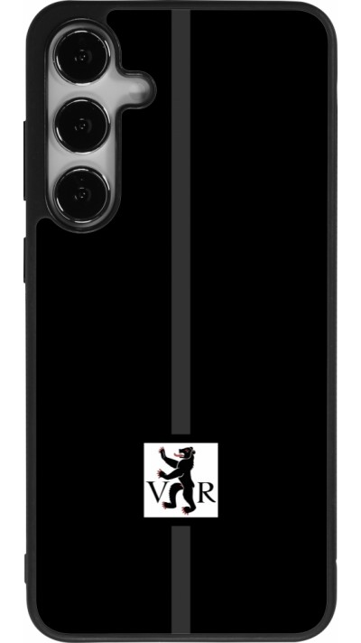Coque Samsung Galaxy S24+ - Silicone rigide noir Canton AR noir