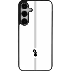 Coque Samsung Galaxy S24+ - Silicone rigide noir Canton BS blanc