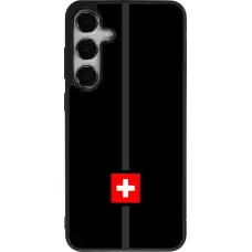 Coque Samsung Galaxy S24+ - Silicone rigide noir Canton CH noir