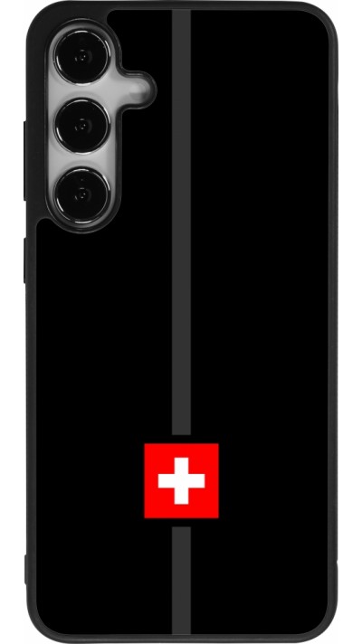 Coque Samsung Galaxy S24+ - Silicone rigide noir Canton CH noir