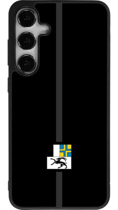 Coque Samsung Galaxy S24+ - Silicone rigide noir Canton GR noir
