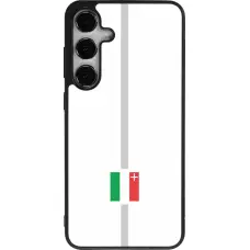 Coque Samsung Galaxy S24+ - Silicone rigide noir Canton NE blanc