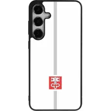 Coque Samsung Galaxy S24+ - Silicone rigide noir Canton NW blanc