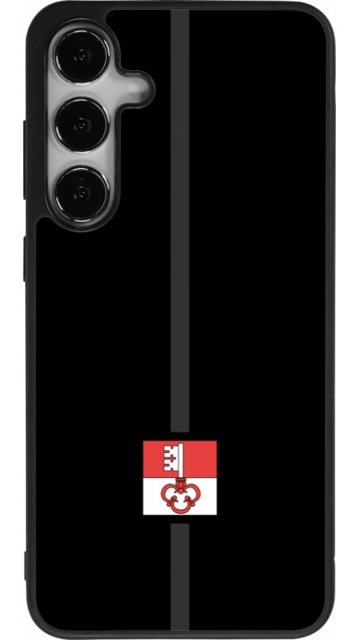 Coque Samsung Galaxy S24+ - Silicone rigide noir Canton OW noir