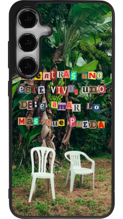 Coque Samsung Galaxy S24+ - Silicone rigide noir Chairs DTMF