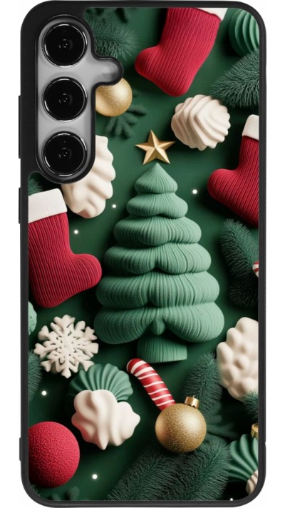 Samsung Galaxy S24+ Case Hülle - Silikon schwarz Christmas 25 Christmas textiles
