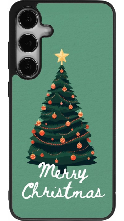 Samsung Galaxy S24+ Case Hülle - Silikon schwarz Christmas 25 Xmas Tree